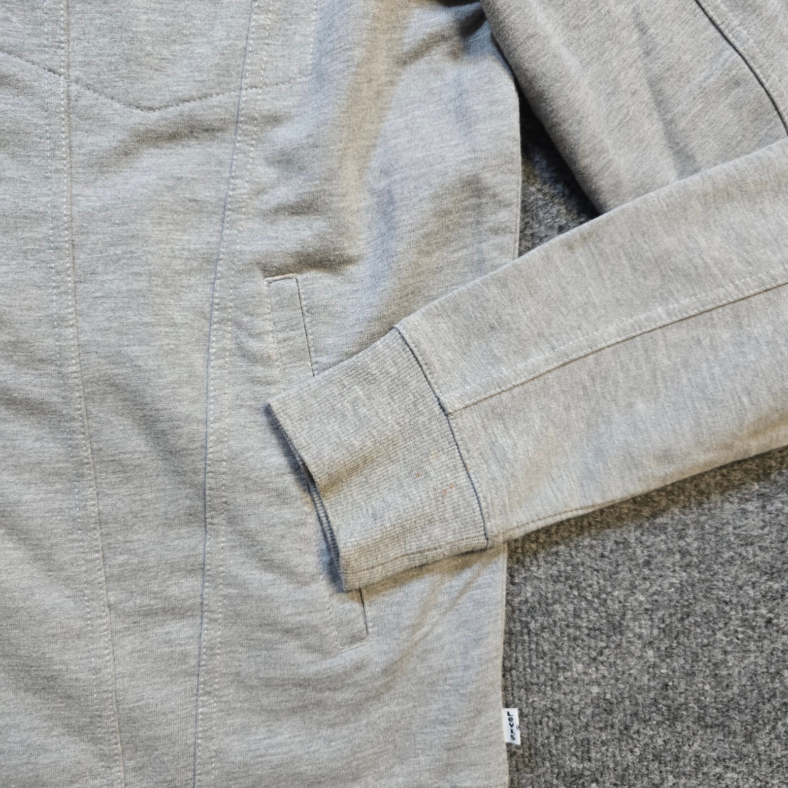 Levis Jacket Mens Medium Gray Jacket Snap Button … - image 5