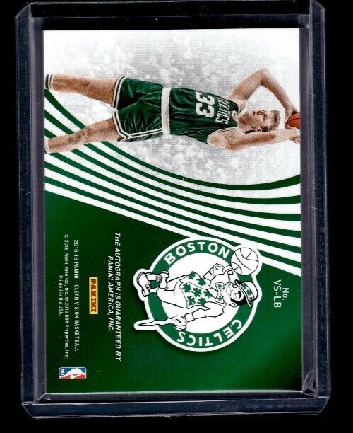 2015-16 Clear Vision Basketball Larry Bird #VS-LB Visionary Signatures Auto /99