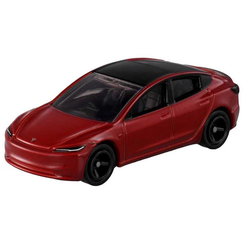 DEC 2024 #98 1st version Tesla Model 3 Red TOMICA TOMY