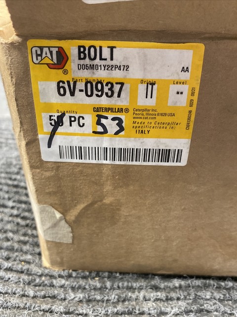 Caterpillar (CAT) 6V-0937 or 6V0937 BOLT-SPROCKET for sale online | eBay