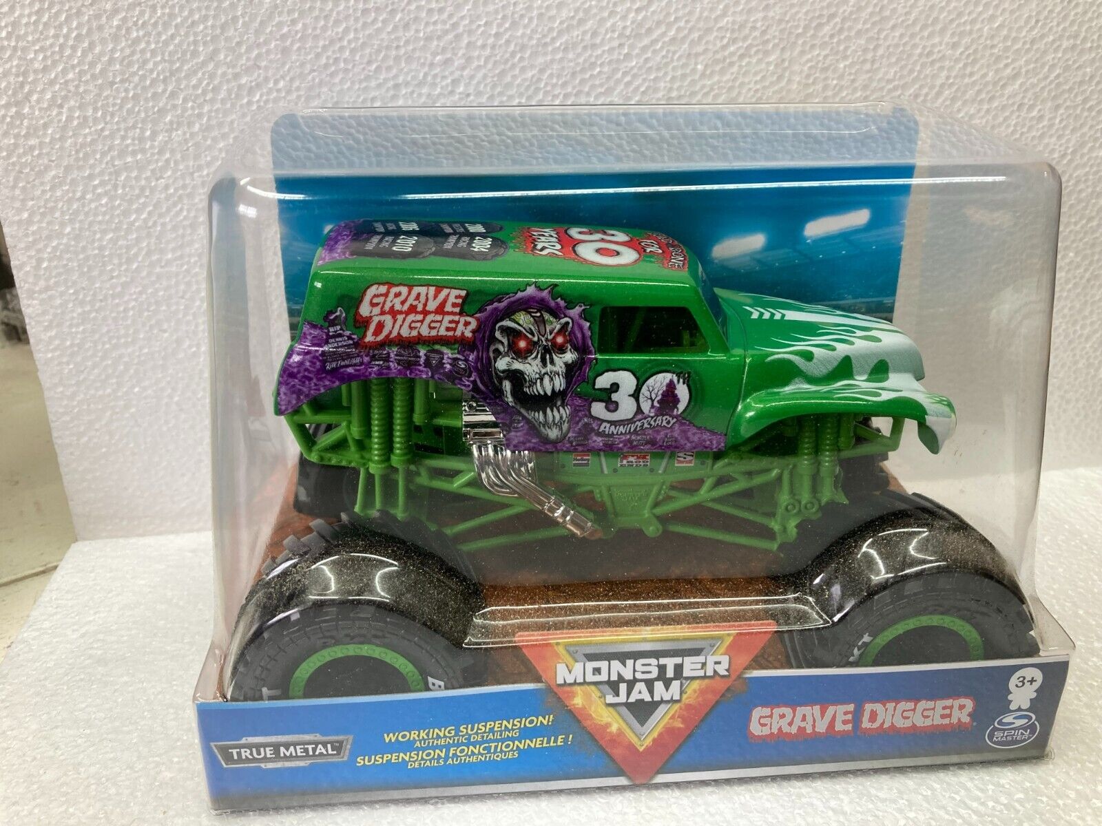 Sunny Brinquedos Monster Jam - 1:24 Collector Die Cast Trucks Grave Digger  C9, Multicor