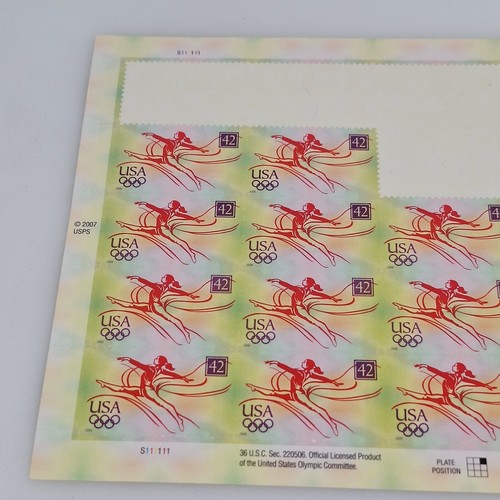USPS Forever Stamps 2007 USA Olympics Gymnastics 42 cents 34TTL SHEET of 20 + 14 - Picture 13 of 15