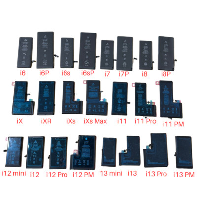 100% Replacement Battery For iPhone 6 6S 7 Plus 8 X XS XR 11 12 13 14 Tools LOT