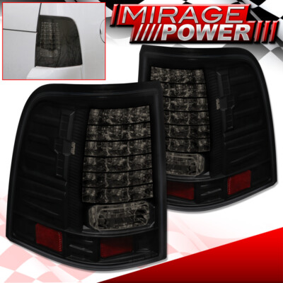 For 2002-2005 Ford Explorer LED Black Smoked L/R Tail Light Lamps Pair Assembly