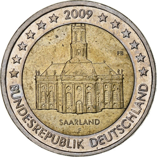 [#1162991] République fédérale d'Allemagne, 2 euros, bâtiment en Sarre, 2009, Stutt - Photo 1/2