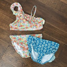 Mini Boden Girls Bikini Set with Extra Bottoms Size 13/14 Girls