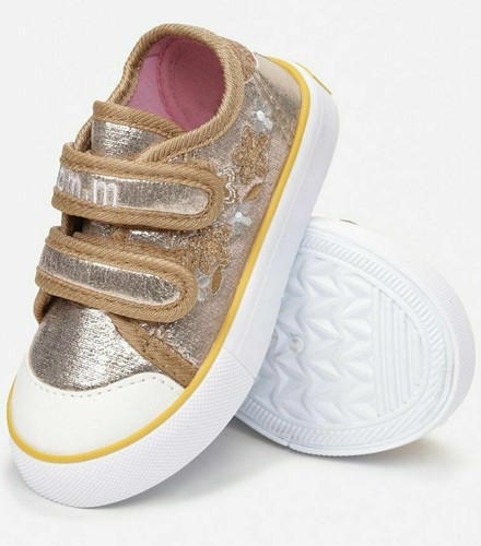 sparkly gold trainers