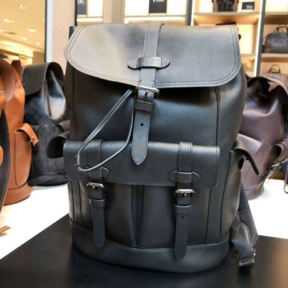 中古COACH Hudson Backpackレザー ブラック マット リュック Coach Hudson Backpack BRAND NEW | eBay