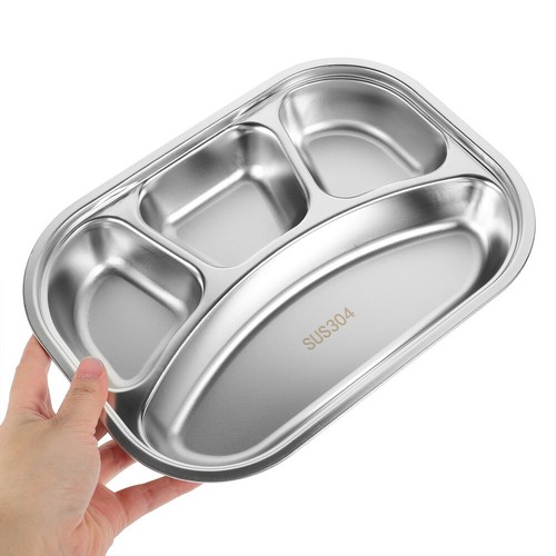Divided Food Plates Section Dinner Trays Compartment Dinner Trays - Picture 4 of 10