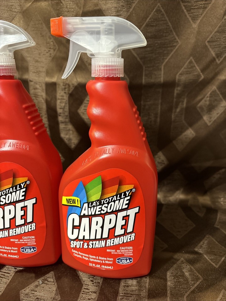 2 LA's Totally Awesome Carpet Spot & Stain Remover 32 Fl Oz Removes