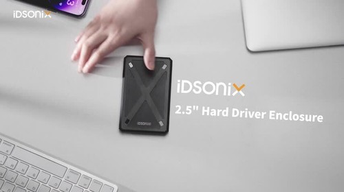 IDsonix USB 3.0 SATA External Hard Drive Case Disk 2.5" Enclosure Caddy HDD SSD - Video 1 of 1