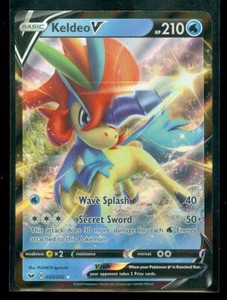 Pokemon KELDEO V 053/202 Sword & Shield - ULTRA RARE HOLO - MINT