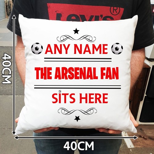 Arsenal Football personalised cushion with filling Any Name Any team the gunners - Picture 3 of 3