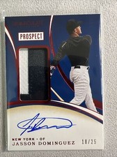 2020 Panini Immaculate Baseball Jasson Dominguez 2 Color Patch Auto 03/25