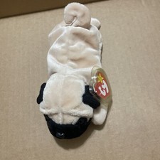 TY Beanie Baby - PUGSLY the Pug Dog 8 inch 