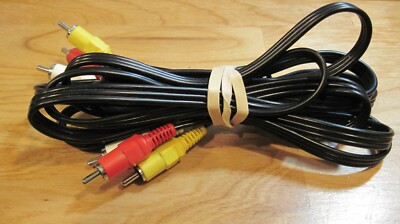 RCA Composite Cable Audio Video Red White Yellow cables as 1 unit 4 ft ...