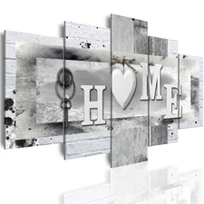 Love Sanctuary Canvas Print Wall Art - 5 Pieces Sweet Home Sign Wall Art,whit...