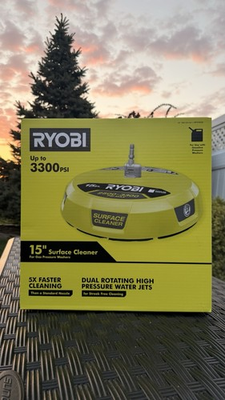 #ad #ad RYOBI Green 15 Inch Surface Cleaner for Gas Pressure Washer RY31SC01 3300 Psi $59.99