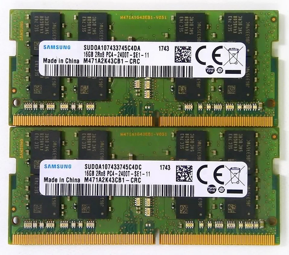Samsung PC4-19200 (DDR4-2400) Bus Speed Computer RAM 16 GB Total