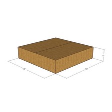 20 18x18x4 Kraft Brown Corrugated Shipping Boxes 32 ECT New