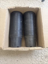 Black plastic round 9cm Plant Pots used x 50