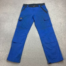Dickies Trousers Adult 33x32 Blue Carpenter Workwear Duck Canvas Y2K Pants Mens