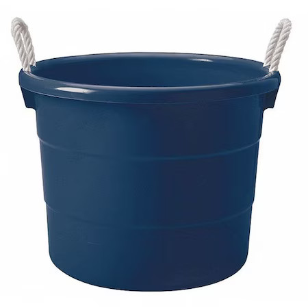 Homz 0402Grrb.08 Storage Tub Storage Tub, 18 Gal, Navy, Polypropylene