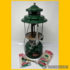 Coleman Model 220E Green Red Label Gas LANTER...