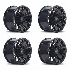 4pcs 17 X 8.5 Inch Gloss Black Milling Wheels Rim 6x139.7 Wheel Et 0mm Cb 110.5 4pcs 17 X 8.5 Inch Gloss Black Milling Wheels Rim 6x139.7 Wheel Et 0mm Cb 110.5