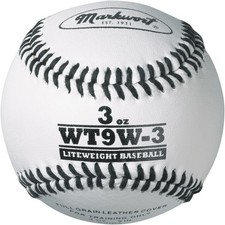 Pelotas de béisbol de cuero con peso 3 oz Boost Pitching entrenamiento de potencia y velocidad