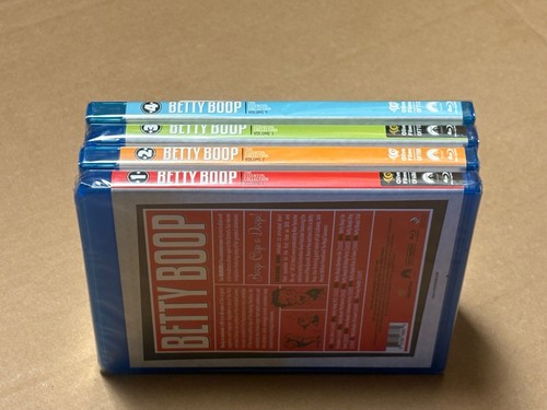 Betty Boop 'Essential Collection' Volumes 1, 2, 3, 4 Sealed New Blu-Ray Bundle - Picture 7 of 7