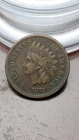 1873 Open 3 Indian Head Cent Penny Nice F+ Fine                            W909