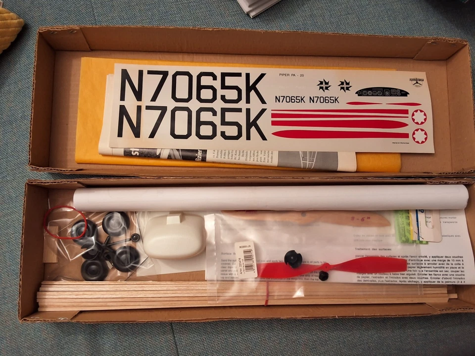 Robbe Montagekasten 3248 Piper pA-20 HOLZmodell FLUGMODELL - Bild 2 von 2