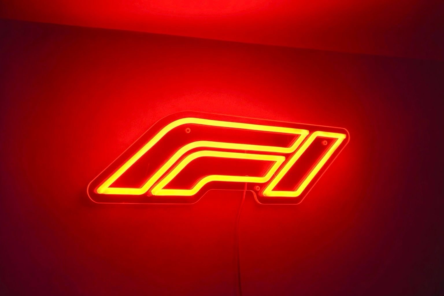 Néon F1 enseigne lumineuse Formule 1 en acrylique idée cadeau pour fan de course
