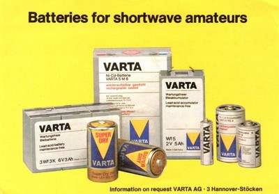 Varta Batteries Ohner Weg Germany DL1VU QSL Radio Postcard