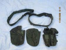 Webbing 90  , Water Bottle Pouches,Ammo Pouch & 2 Belts,oliv,  5-teiliges Set