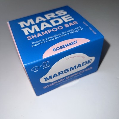Mars Made Rosemary Shampoo Bar 4.2 oz Bar Formulation Rosemary Scent