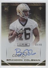 2014 Panini Rookies & Stars 8/49 Brandon Coleman #113 Auto 2r7