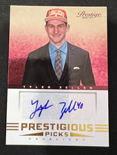 TYLER ZELLER 2012-13 Prestige #61 Prestigious Picks Rookie Card RC AUTO