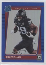 2022 Panini Chronicles Draft Picks Blue Prizm 63/99 Breece Hall #19 uk2