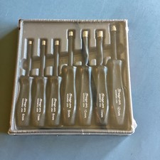Snap On 7 Piece Metric Nut Driver Set Black Hard Handles Brand New