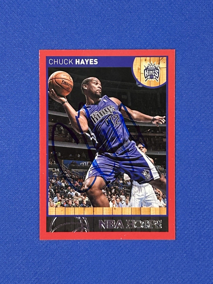 2013 Hoops Red Chuck Hayes Autograph auto signed Sacramento Kings
