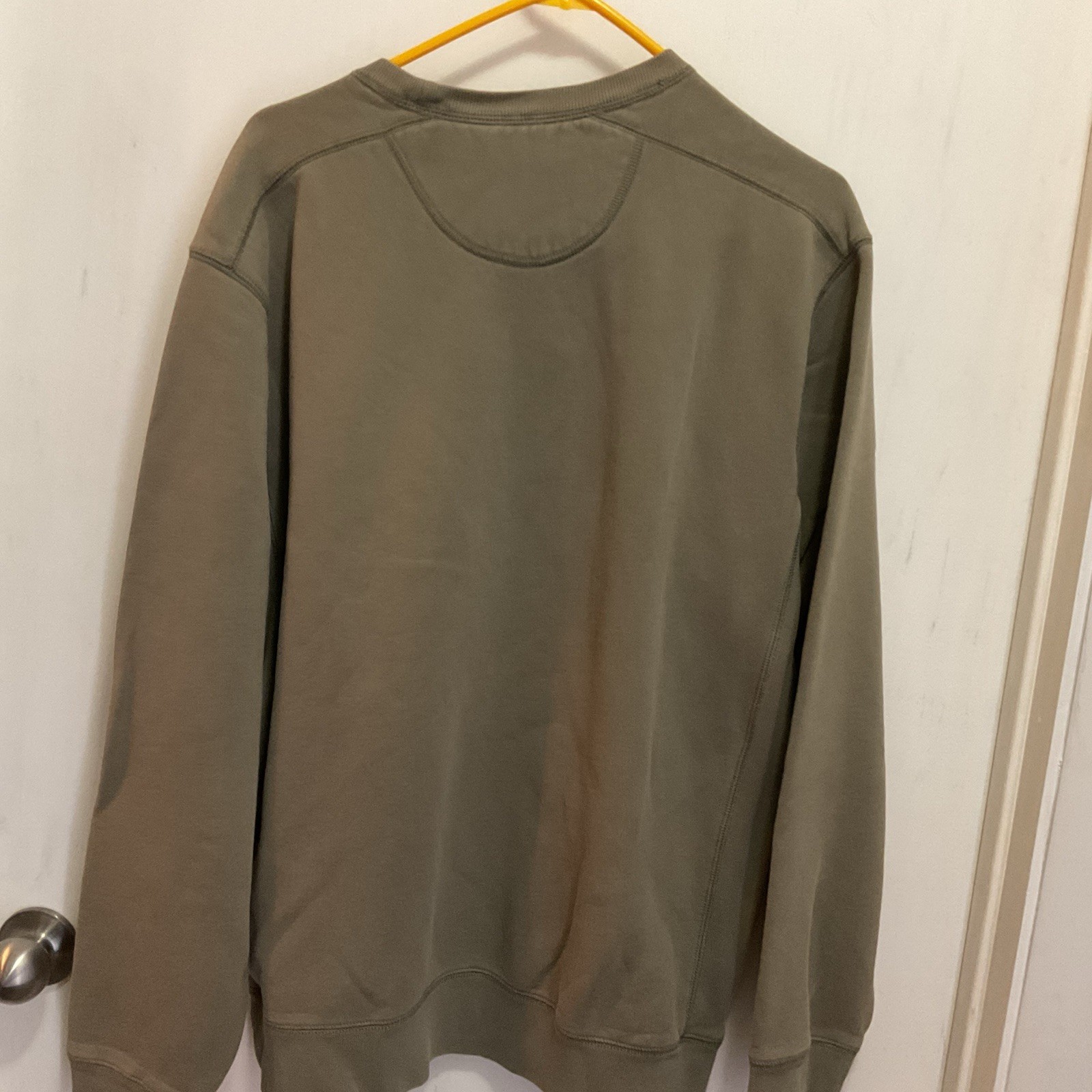 Men’s Eddie Bauer Large Tall Heavy Sweatshirt Taupe image 7