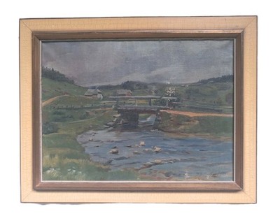 Restauration Ölgemälde 1924 Wilhem Winkler Ibach St. Blasien Karlsruher  Maler 