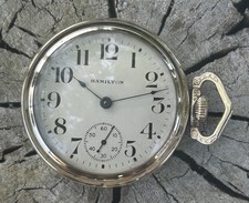 Antique 1903 Hamilton 927 Pocket Watch Size 18s - 17 Jewels - Runs Strong