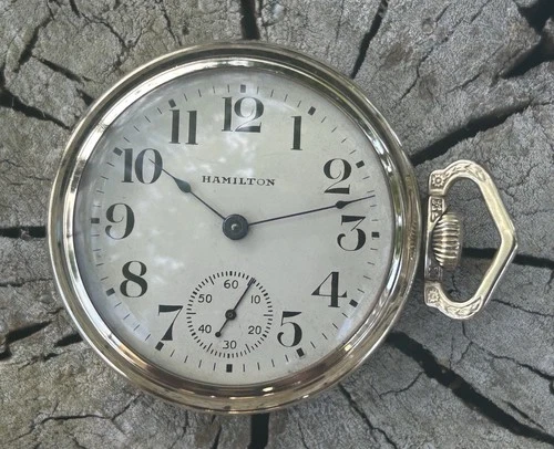 Antique 1903 Hamilton 927 Pocket Watch Size 18s - 17 Jewels - Runs Strong