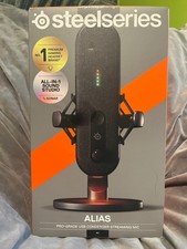Steelseries Alias USB Condenser microphone, opened and gently used