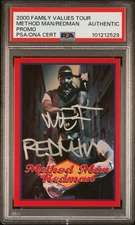 2000 Family Values Tour 99 Method Man and Redman Dual Signed Promo PSA/DNA Auto