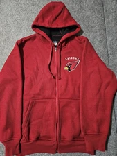G-III NFL Arizona Cardinals Full Zip Waffle Hoodie Jacket Size M