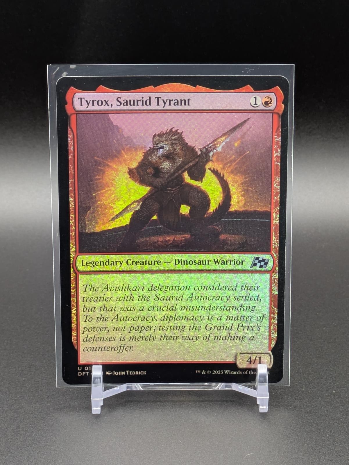TYROX, SAURID TYRANT 149 - Aetherdrift UC Foil NM -